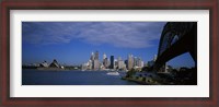 Framed Skyscrapers On The Waterfront, Sydney Harbor Bridge, Sydney, New South Wales, United Kingdom, Australia