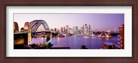 Framed Bridge over an inlet, Sydney Harbor Bridge, Sydney, New South Wales, Australia