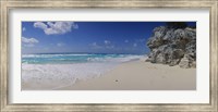 Framed Rock formation on the coast, Cancun, Quintana Roo, Mexico