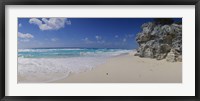 Framed Rock formation on the coast, Cancun, Quintana Roo, Mexico