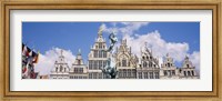Framed Low angle view of buildings, Grote Markt, Antwerp, Belgium