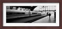 Framed Train leaving a Station, Cologne, Germany