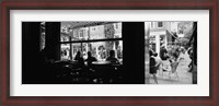 Framed Tourists In A Cafe, Amsterdam, Netherlands