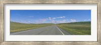 Framed Interstate Highway Passing Through A Landscape, Route 89, Montana, USA