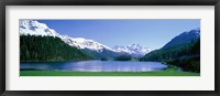 Framed Lake Silverplaner St Moritz Switzerland