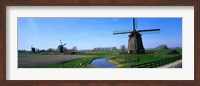 Framed Windmills near Alkmaar Holland (Netherlands)