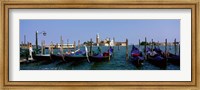 Framed Church of San Giorgio Maggiore and Gondolas Venice Italy