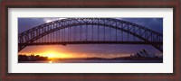 Framed Sydney Harbor Bridge, Sydney, New South Wales, United Kingdom, Australia