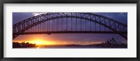 Framed Sydney Harbor Bridge, Sydney, New South Wales, United Kingdom, Australia