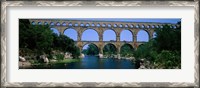 Framed Pont du Gard Roman Aqueduct Provence France
