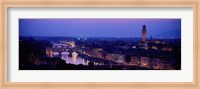 Framed Arno River Florence Italy
