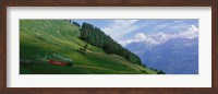Framed Steam Train near Brienz Switzerland