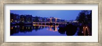 Framed Bridge at night, Amsterdam Netherlands