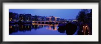 Framed Bridge at night, Amsterdam Netherlands