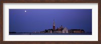 Framed Moon over San Giorgio Maggiore Church Venice Italy