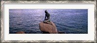 Framed Little Mermaid Statue on Waterfront Copenhagen Denmark