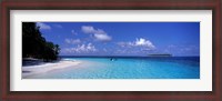 Framed Tropical Beach Ihru Maldives