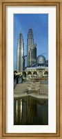 Framed Mosque and Petronas Towers Kuala Lumpur Malaysia