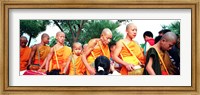 Framed Buddhist Monks Luang Prabang Laos