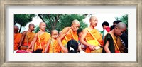 Framed Buddhist Monks Luang Prabang Laos