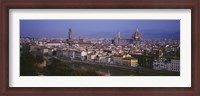 Framed High angle view of a cityscape, Florence, Tuscany, Italy