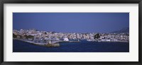 Framed Buildings on the waterfront, Aegina, Saronic Gulf Islands, Greece