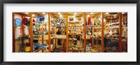 Framed Glassworks display in a store, Murano Glassworks, Murano, Venice, Italy