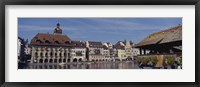 Framed Buildings on the waterfront, Lucerne, Switzerland