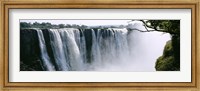 Framed Waterfall in a forest, Victoria Falls, Zimbabwe, Africa