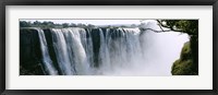 Framed Waterfall in a forest, Victoria Falls, Zimbabwe, Africa