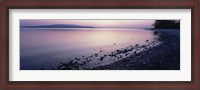 Framed Beach at sunset, Lake Constance, Germany