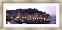 Framed Boats at a harbor, Portofino, Genoa, Liguria, Italy
