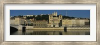 Framed Buildings On The Saone River, Lyon, France