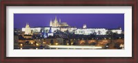 Framed Hradcany Castle and Charles Bridge Prague Czech Republic