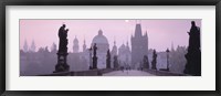 Framed Charles Bridge And Spires Of Old Town, Prague, Czech Republic