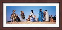 Framed Tuareg Camel Riders, Mali, Africa