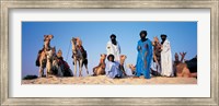 Framed Tuareg Camel Riders, Mali, Africa