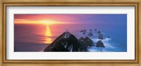 Framed Sunset, Nugget Point Lighthouse, South Island, New Zealand