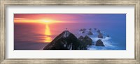 Framed Sunset, Nugget Point Lighthouse, South Island, New Zealand