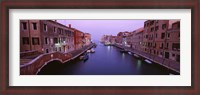 Framed Buildings along a canal, Cannaregio Canal, Venice, Italy