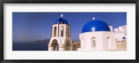 Framed Church with sea in the background, Santorini, Cyclades Islands, Greece