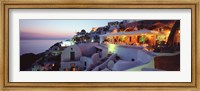 Framed Terrace overlooking the Caldera, Santorini, Greece