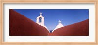 Framed Low angle view of a bell tower of a church, Mykonos, Cyclades Islands, Greece