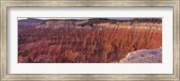 Framed Aerial View Of Jagged Rock Formations, Cedar Breaks National Monument, Utah, USA
