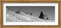 Framed USA, New Mexico, Shiprock Peak, View of a landscape