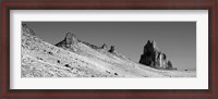 Framed USA, New Mexico, Shiprock Peak, View of a landscape