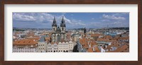 Framed Church of our Lady before Tyn, Old Town Square, Prague, Czech Republic