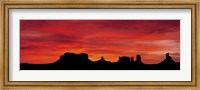 Framed US, Utah, Monument Valley Tribal Park