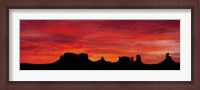 Framed US, Utah, Monument Valley Tribal Park