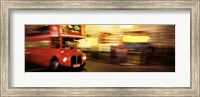 Framed England, London, Bus on the street of London
